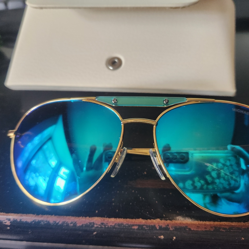 Michael Kors Blue Aviator Sunglasses